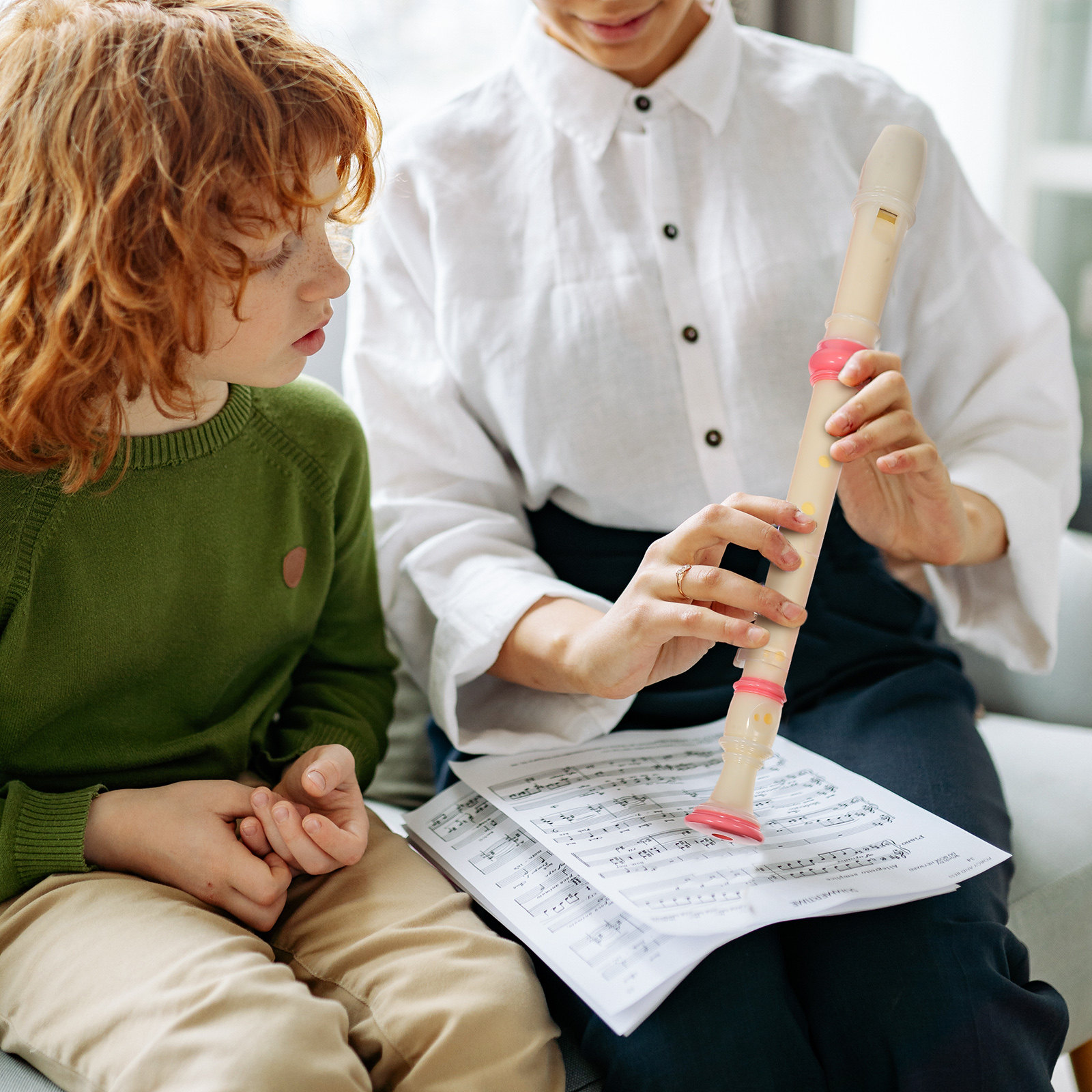 Soprano Recorder Plastic - 2개 세트, 고음역 소프라노 리코더, 8홀,