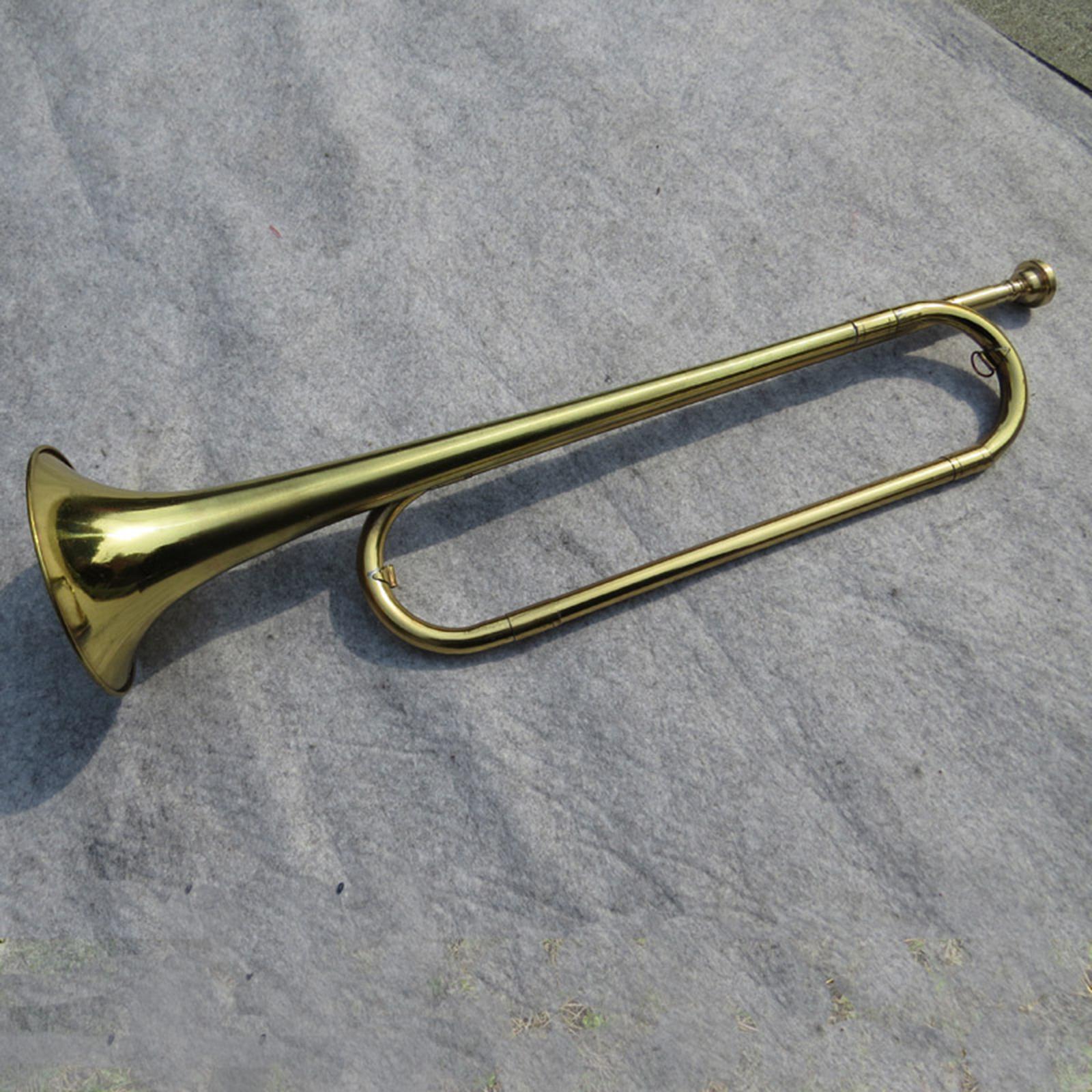 황동 소재의 C조 트럼펫, 군악대 스타일, 광택 처리된 - Musical Instrument Bugle 리뷰 및 가격